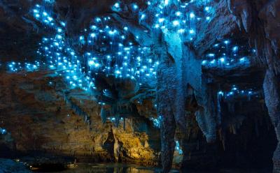 Recorrido por Waitomo Glowworm en la cueva de Footwhistle