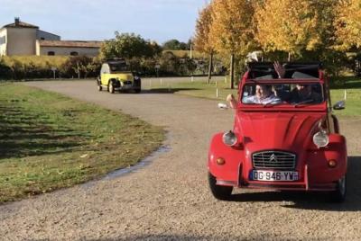 Excursión privada de 2CV a la región de Medoc con cata de vinos desde Burdeos
