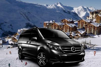 Airport Chambery - traslado privado VIP a Les Menuires en Mercedes clase V