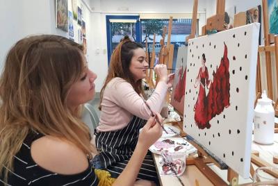 Arte y vino: pintar y beber en Barcelona