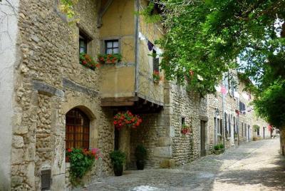 La ciudad medieval de Pérouges y el vino Bugey La ciudad medieval de Pérouges y el vino Bugey