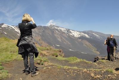 Etna y cata de vinos en coche privado y guía de Catania