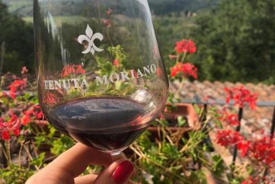 Cata de vinos en el Tenuta Moriano. Cata de vinos en el Tenuta Moriano.