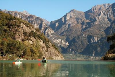 Canotaje Lago Mezzola, Alpes italianos