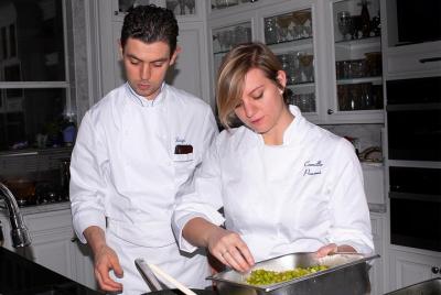 Clase de cocina con queso y degustación de queso con el chef Luigi Gandola