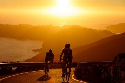 Atardecer en bicicleta en Monterosso-Cinque Terre. Atardecer en bicicleta en Monterosso-Cinque Terre.