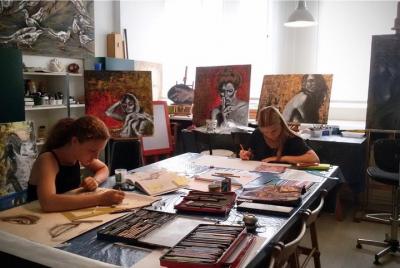 Curso de arte: pintura al óleo, acuarela, acrílico sobre lienzo o papel de algodón Curso de arte: pintura al óleo, acuarela, acrílico sobre lienzo o papel de algodón