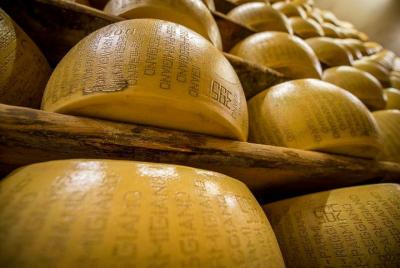 Visita a la fábrica de queso Parmigiano Reggiano y degustación para grupos pequeños