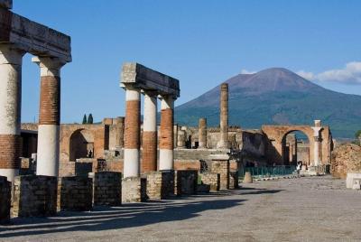 Ruinas de Pompeya y cata de vinos con almuerzo en el Vesubio con traslado privado