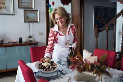 Visita al mercado para grupos pequeños y cena en la casa de Cesarina en Bassano del Grappa