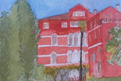 Dibuja tu postal en el palacio