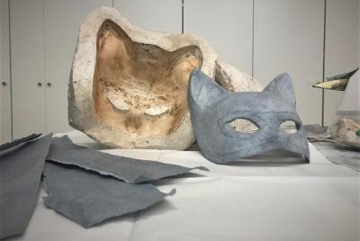 CURSO COMBO - ¡Crea tu propia máscara de papel maché y decorala!