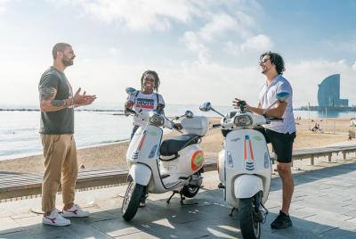 ICONOS DE BARCELONA Y VISTAS PANORÁMICAS por Vespa scooter