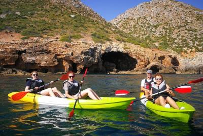 Kayak Dénia "cova Tallada" + Snorkeling + Speleology Kayak Dénia