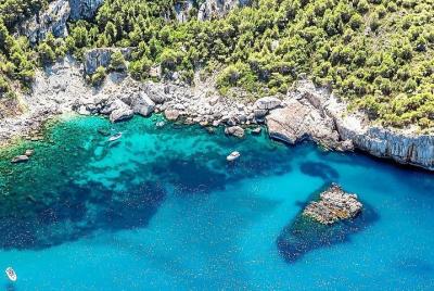 Excursión en moto de agua desde San Antonio (Ibiza) hasta Cala D'aubarca