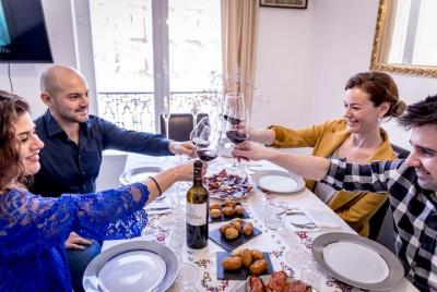 Cena única de fusión italiano-española en Madrid