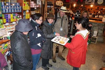 Tour a pie de degustación de sabores de Bariloche