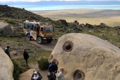 Balcones de calafate por la mañana