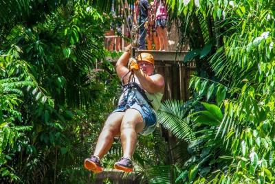 Xunantunich Cave Tubing y Zip line triple tour de Placencia