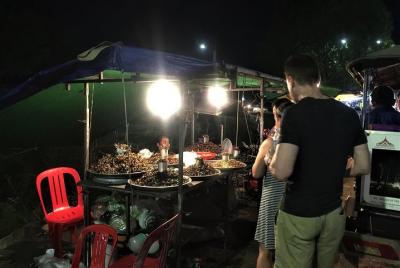 Siem Reap noche 60 gira de comida de la calle