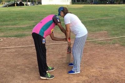 Un juego de cricket de Sri Lanka