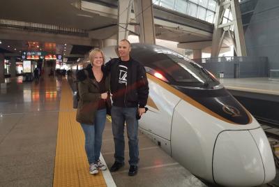 Traslado de salida de la estación de trenes de Beijing: hotel / a