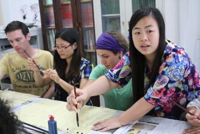 Clases privadas de caligrafía china con Becky