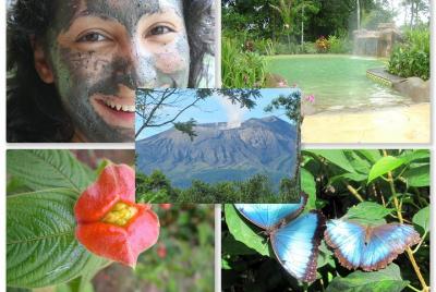 Aventura en las aguas termales de la cascada de la catedral Rincón de la Vieja desde Las Mareas