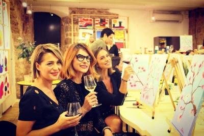 Art Bottega - Fiesta de la pintura | Estudio de vino y pintura en