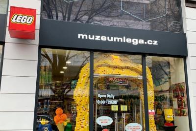 Entrada al Museo de Lego en Praga