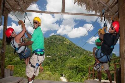 Zip Line Activity in Punta Cana, Dominican Republic