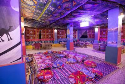 Cena nubia en el pueblo nubio Cena nubia en el pueblo nubio