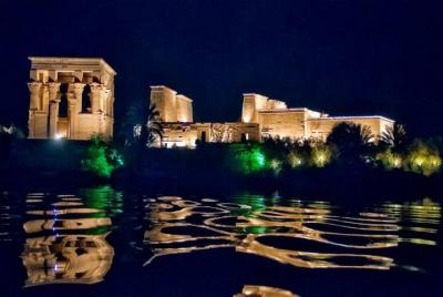 Espectáculo de luz y sonido en el templo de Philae.