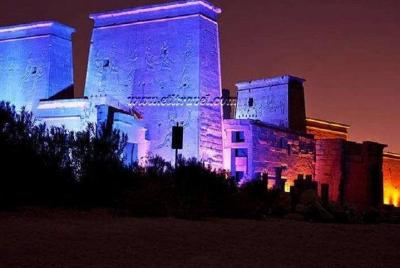 Sonido y luz en el templo de Philae