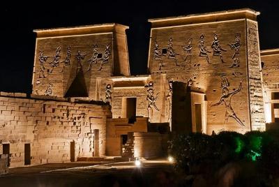 Espectáculo de luz y sonido en el templo de Philae