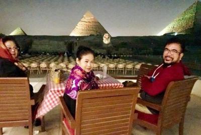 Espectáculo de luz y sonido pirámides de Giza con recogida privad