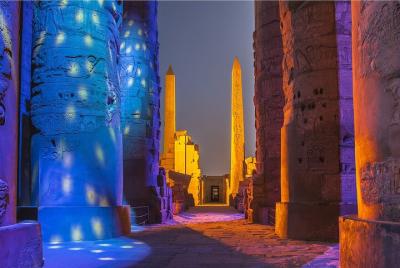 Espectáculo de luz y sonido en el templo de Karnak