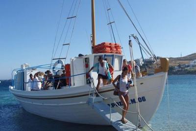 Crucero por la costa sur de Mykonos con almuerzo