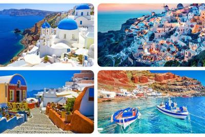 Excursión de un día a lo mejor de Santorini desde Mykonos