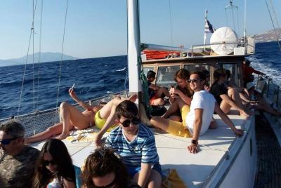 Crucero compartido de un día a las playas del sur de Mykonos