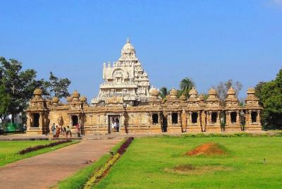 Excursión de día completo a Kanchipuram y Mahabalipuram de la UNESCO con traslado privado