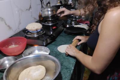 Clase de cocina privada de Jodhpur con familia