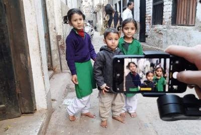Taller de fotografía de la calle del teléfono móvil