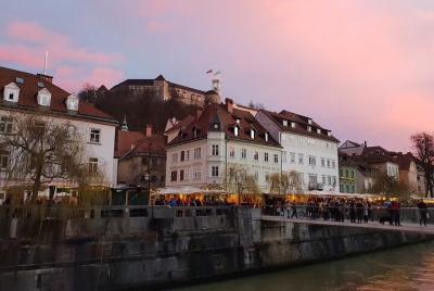 Tour privado a pie por Ljubljana con castillo y torre panorámica