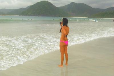 Viaje en la playa de Instagramable