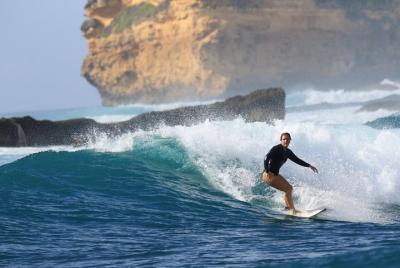 Lección de surf - Gerupuk Lombok