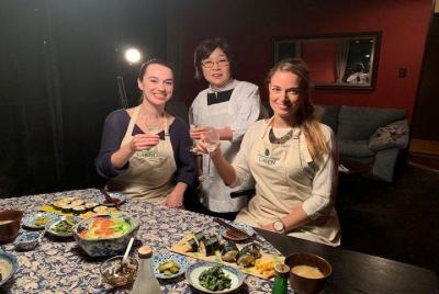 Lección de Kioto sobre cocina y sushi enrollado para el almuerzo, Lección de Kioto sobre cocina y sushi enrollado para el almuerzo,