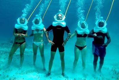 Experiencia de buceo con casco submarino SeaTrek en el centro de 