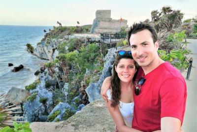  Tour de día completo 4x1 a Tulum, Coba, Cenote y Playa del Carme