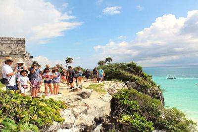 4x1: Tulum, Cenote (sumidero), Coba y Playa del Carmen desde Canc